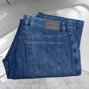 $690 Ermenegildo Zegna NWT 5 Pocket Jean Pants Size 42 X34 US Solid Blue Cotton